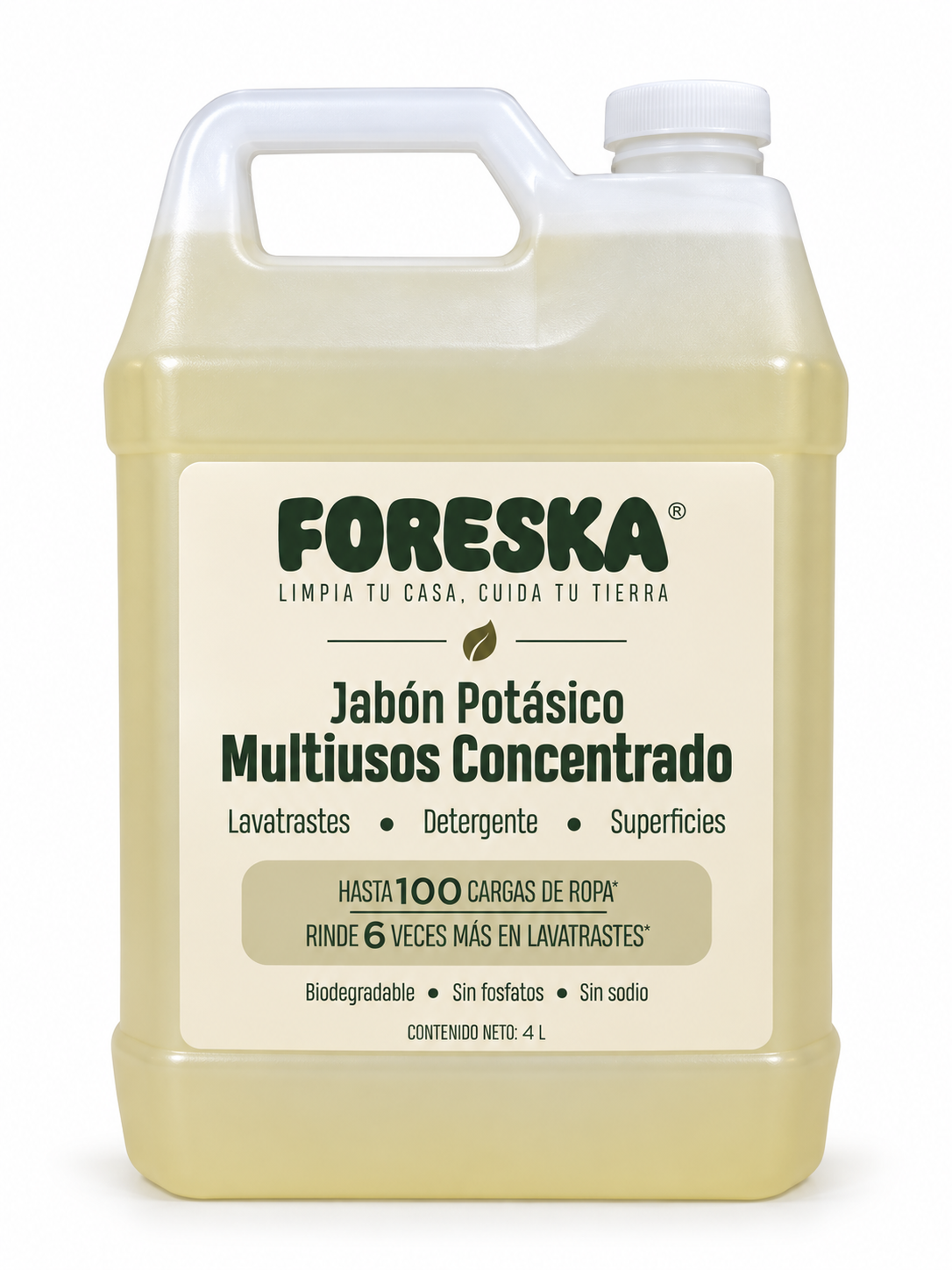 Foreska - Jabón Potásico Multiusos Concentrado Biodegradable